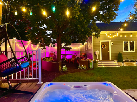 Stay In The Arcade House Complete With Retro Arcade Games And A Hot Tub In Illinois